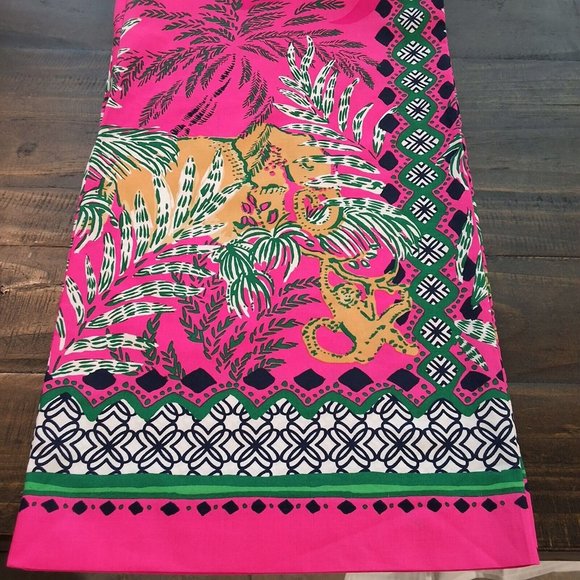 Lily Pulitzer Bal Harbour Palazzo Pant Pink Multicolor Wild Side Engineered Sz S - Picture 9 of 9